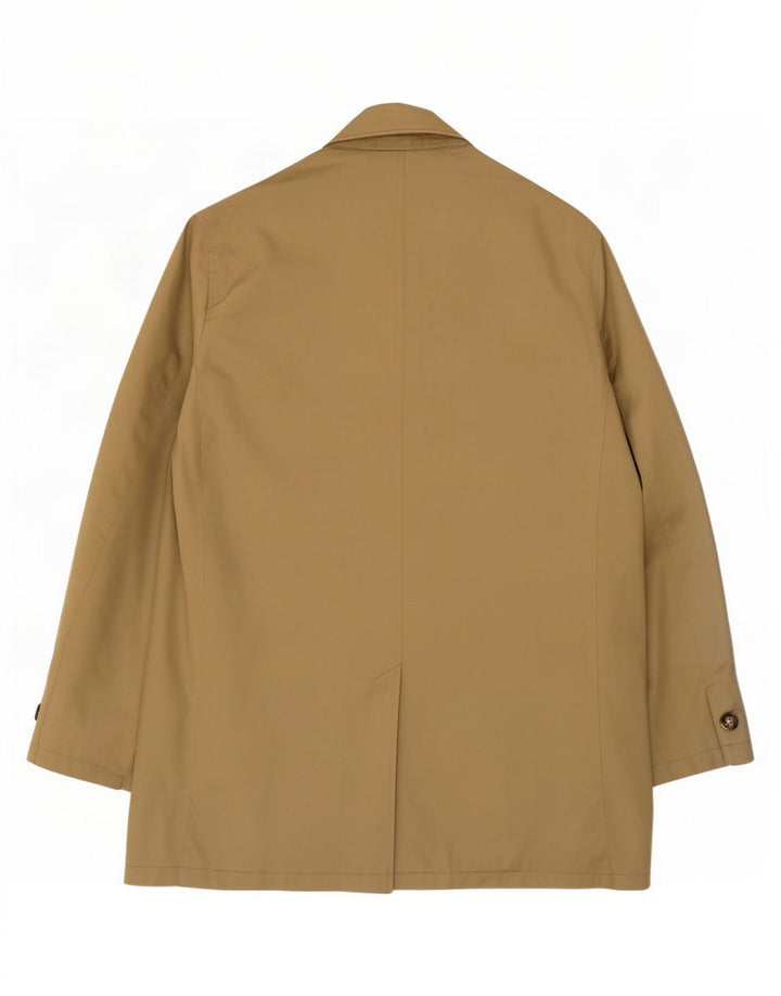 Marks & Spencer Herre Overfrakke UK 40 Large Khaki Polyester