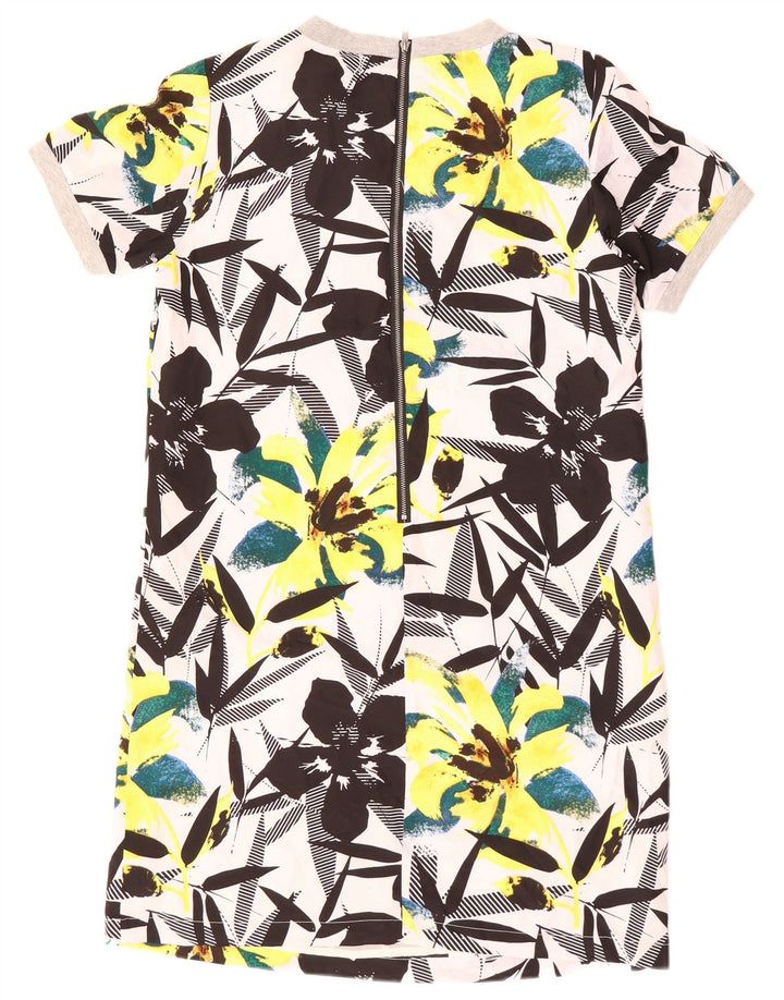 FLØJTE Dame Shift Dress UK 12 Medium Multicolored Floral Polyester