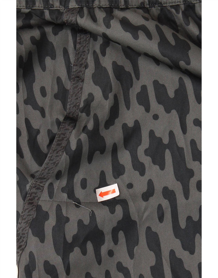 ADIDAS Boys Climalite Sport Shorts 13-14 Years  Grey Camouflage Polyester