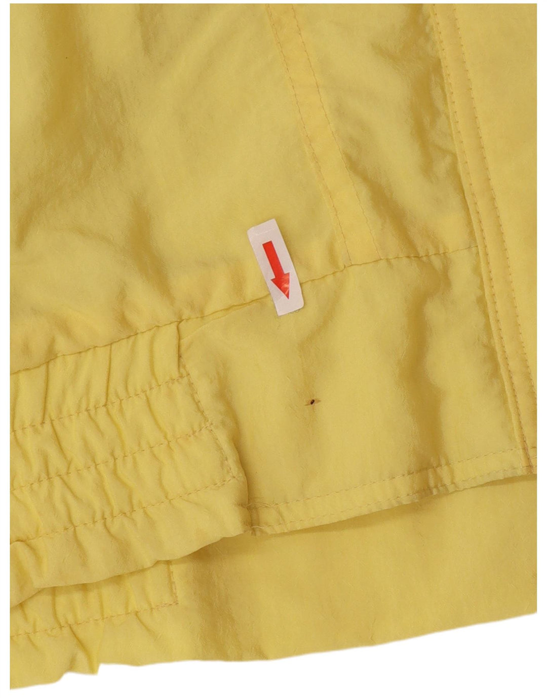 Vintage Dame Oversized Windbreaker Jacket EU 44 XL Gul Polyamid