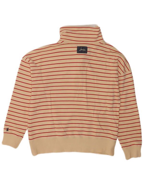 Joules Dame Loose Fit Sweatshirt Jumper UK 12 Medium Off White Stribet