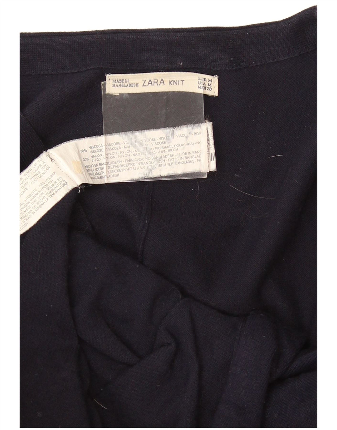 Zara Dame Batwing Oversized cardigan sweater UK 14 Medium Navy Blue