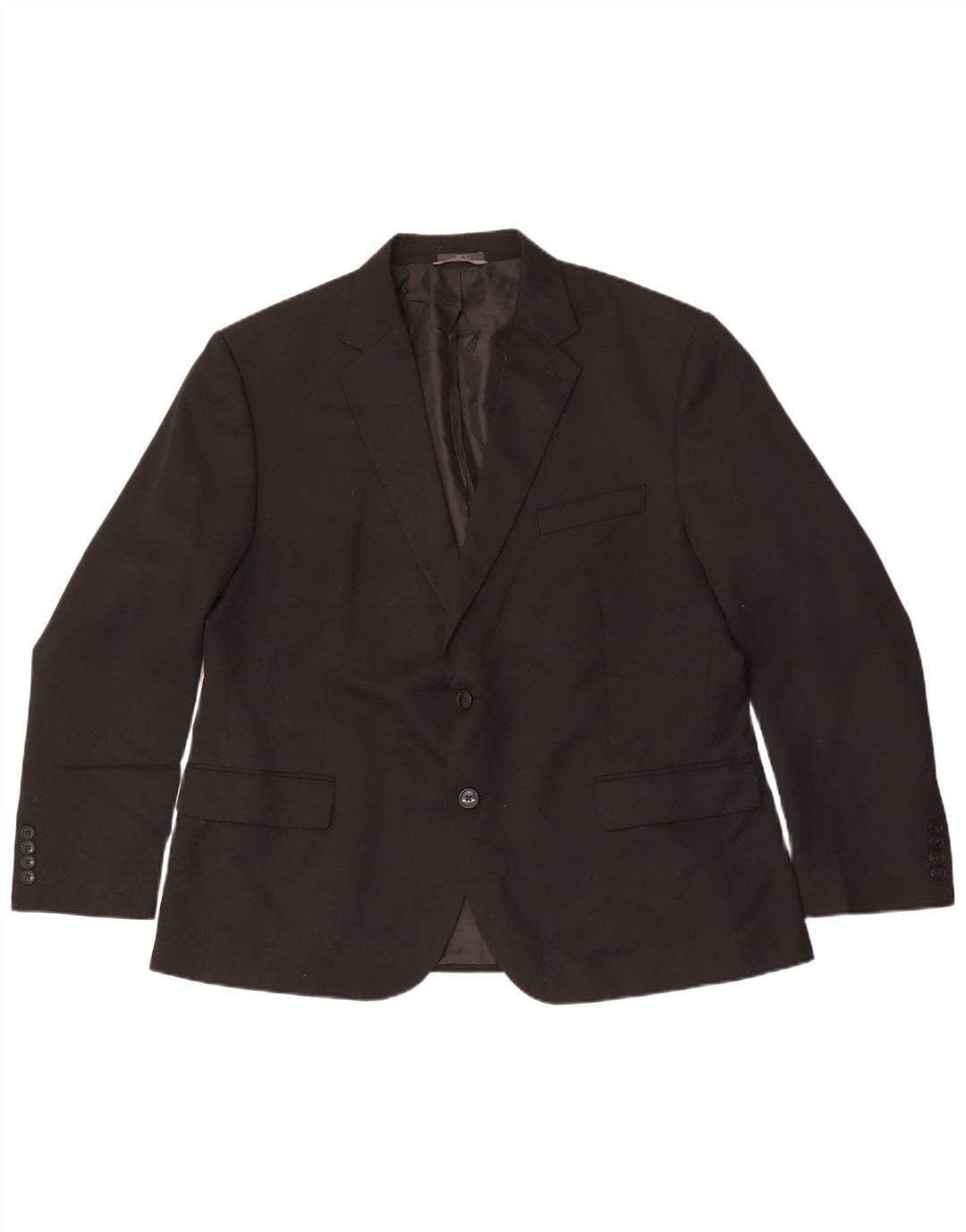 Marks & Spencer Herre Regular 2 Button Blazer Jacket IT 56 3XL Sort