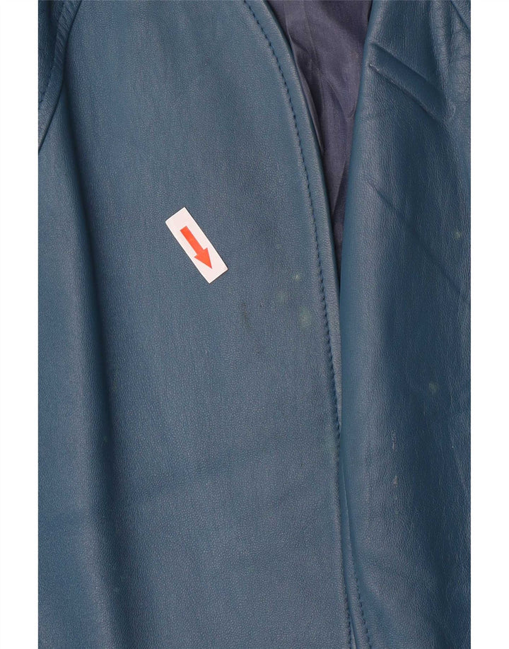 Chagall Dame Læderjakke IT 44 Medium Blue