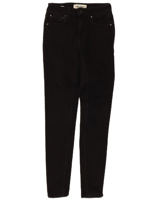 Superdry Skinny Jeans til kvinder W24 L30 sort bomuld