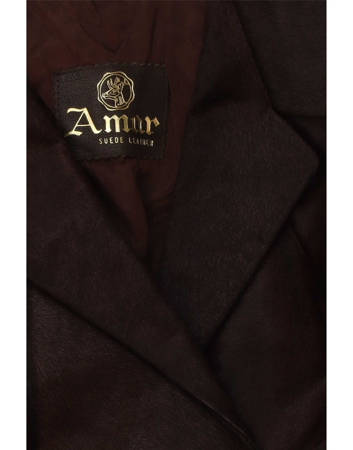 Vintage dame læderjakke UK 14 Medium Brown