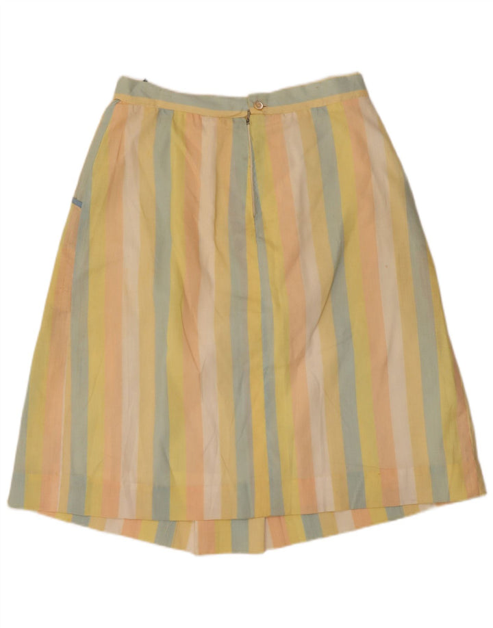 Vintage A-line nederdel til kvinder W32 Stor flerfarvet stribet