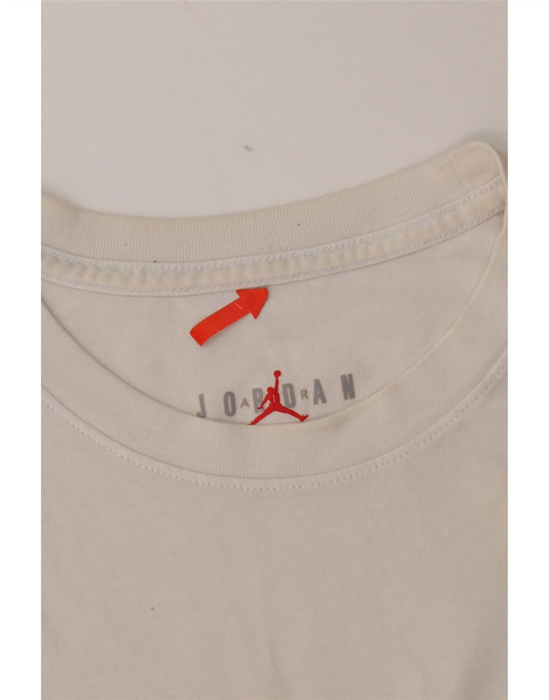 Jordan Herre grafisk T-shirt top lille hvid bomuld