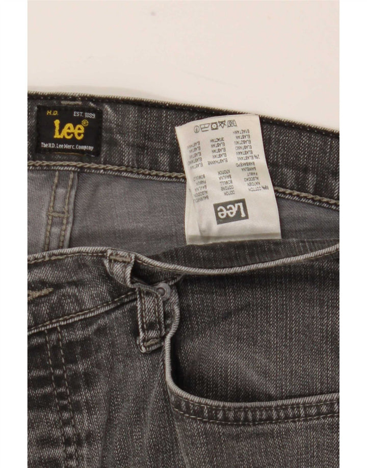 Lee Mens Powell Straight Jeans W34 L30 Grå Bomuld