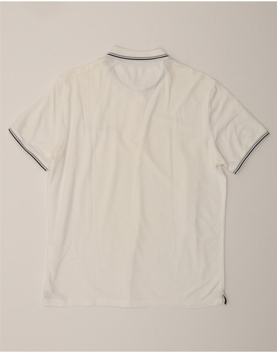 CHAMPION Herre Easy Fit Polo Shirt Stor hvid bomuld