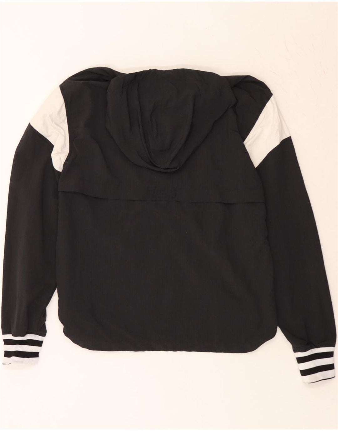 CHAMPION Mens Pullover Hooded Tracksuit Top Jacket Small Black Colourblock Vintage Champion and Second-Hand Champion from Messina Hembry 