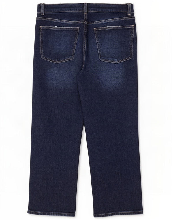 Zara Womens Cropped Jeans EU 40 Medium W30 L25 Marineblå Bomuld