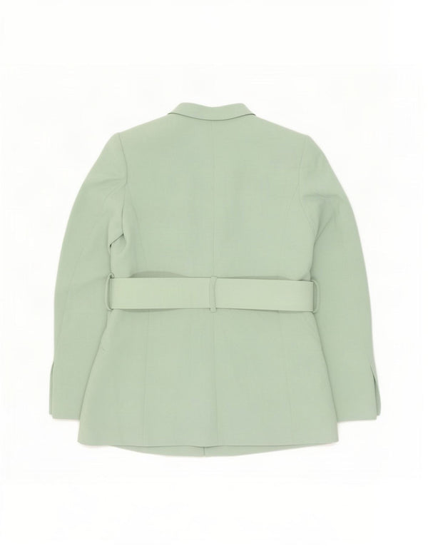 Zara Dame Blazer Jacket UK 14 Medium Green Polyester