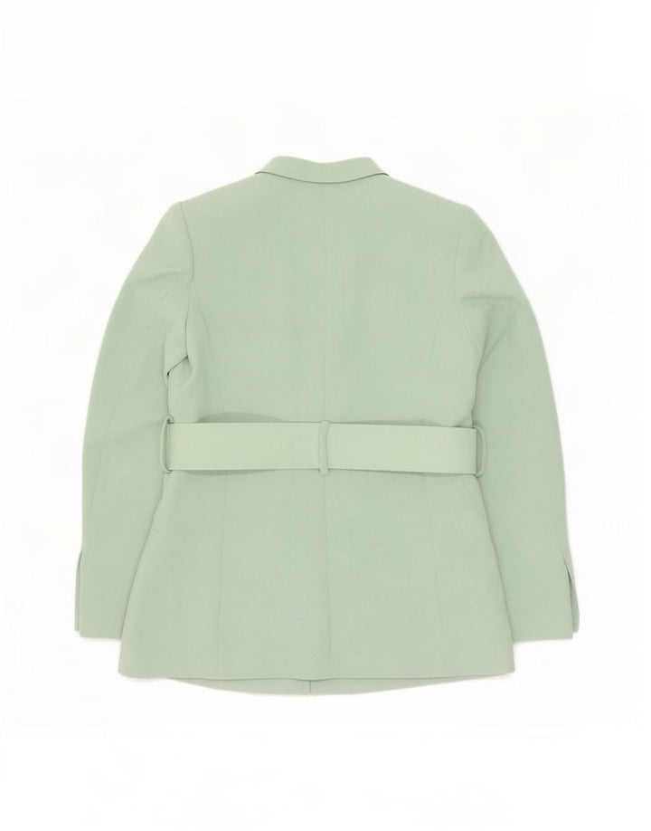 Zara Dame Blazer Jacket UK 14 Medium Green Polyester