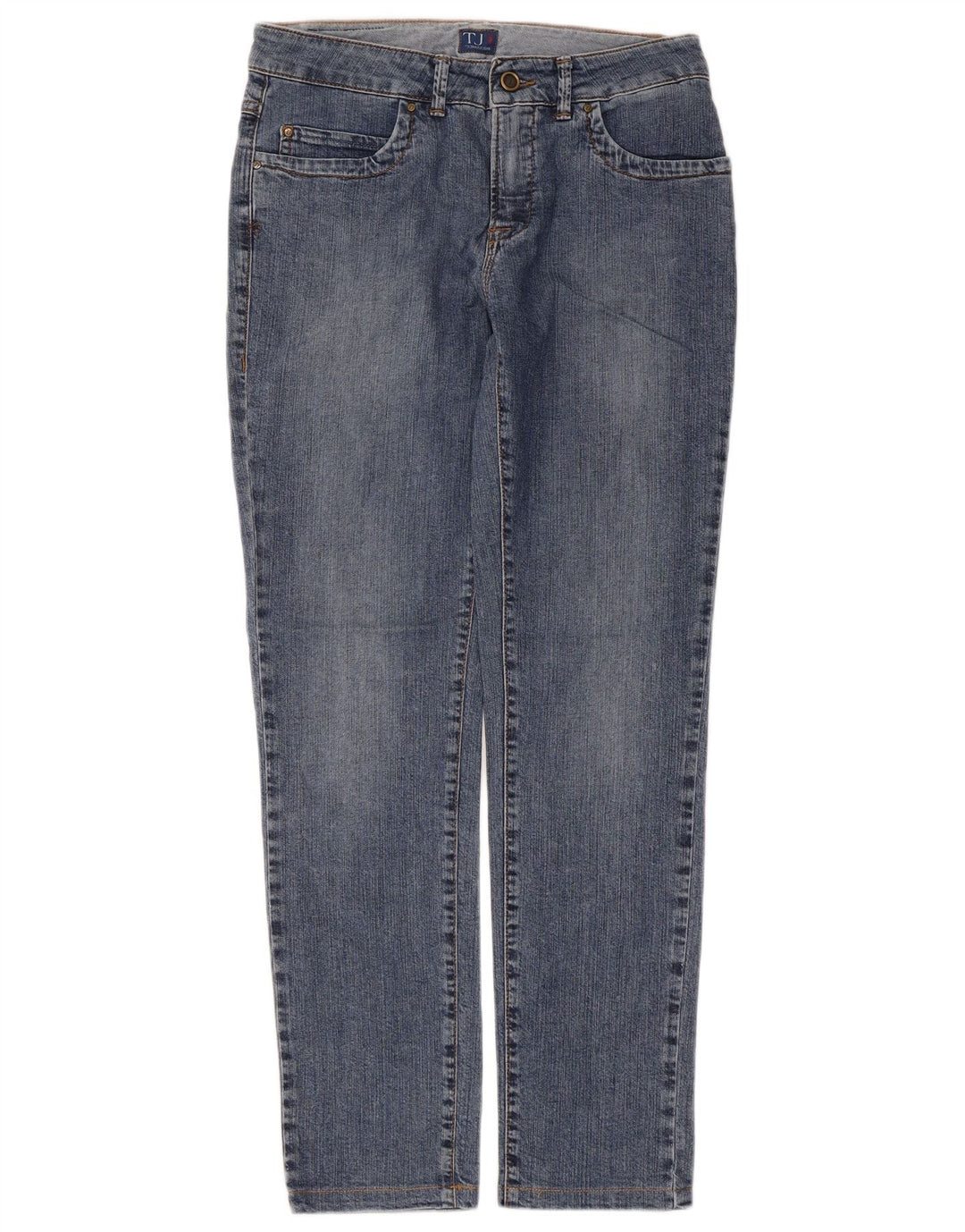 Trussardi Dame Slim Jeans W27 L28 Blå Bomuld