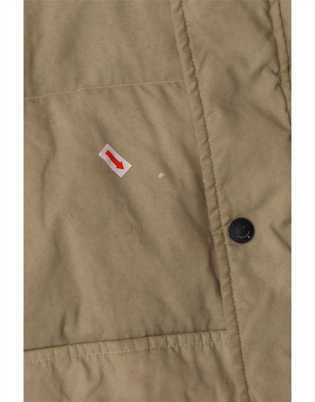 Asics Herre Polstret Gilet UK 40 Stor Beige Polyamid