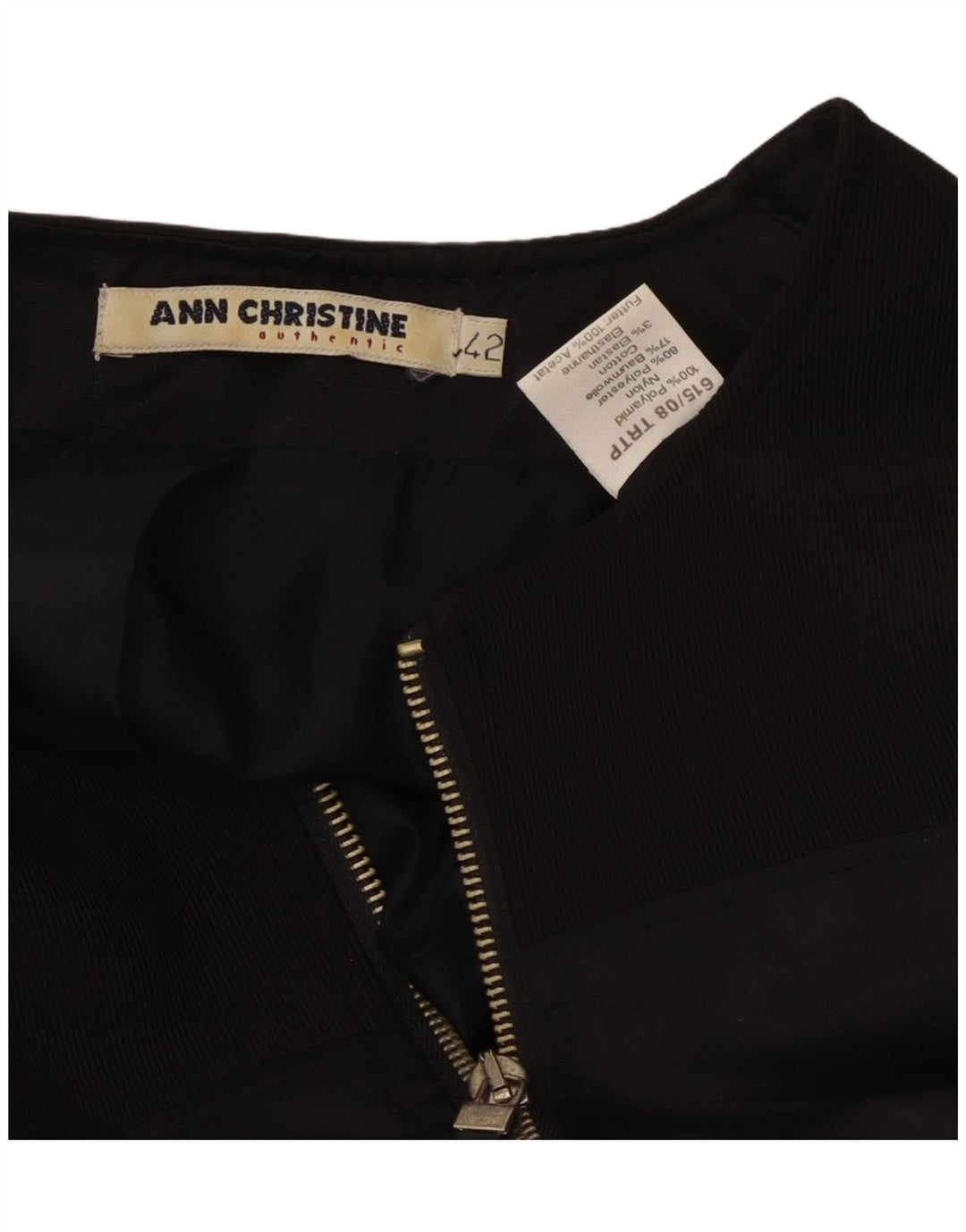 Ann Christine Damevest EU 42 Stor sort polyamid