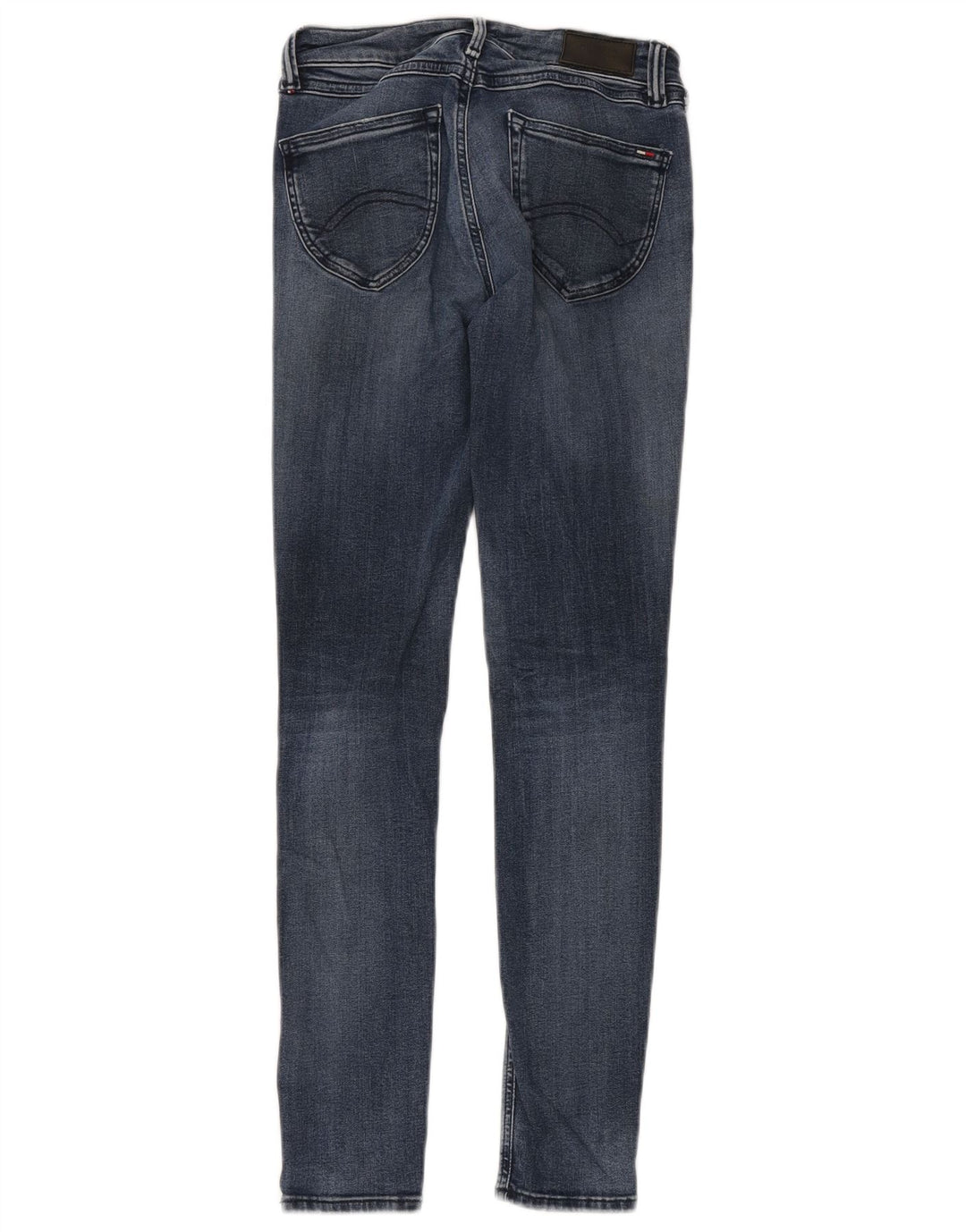 TOMMY HILFIGER Dame Sophie Skinny Jeans med lav talje W27 L30 blå bomuld