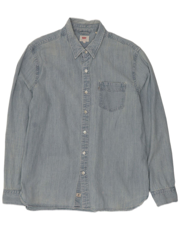 Levi's herreskjorte XL blå bomuld
