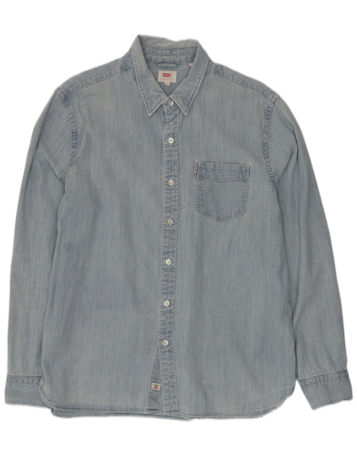 Levi's herreskjorte XL blå bomuld