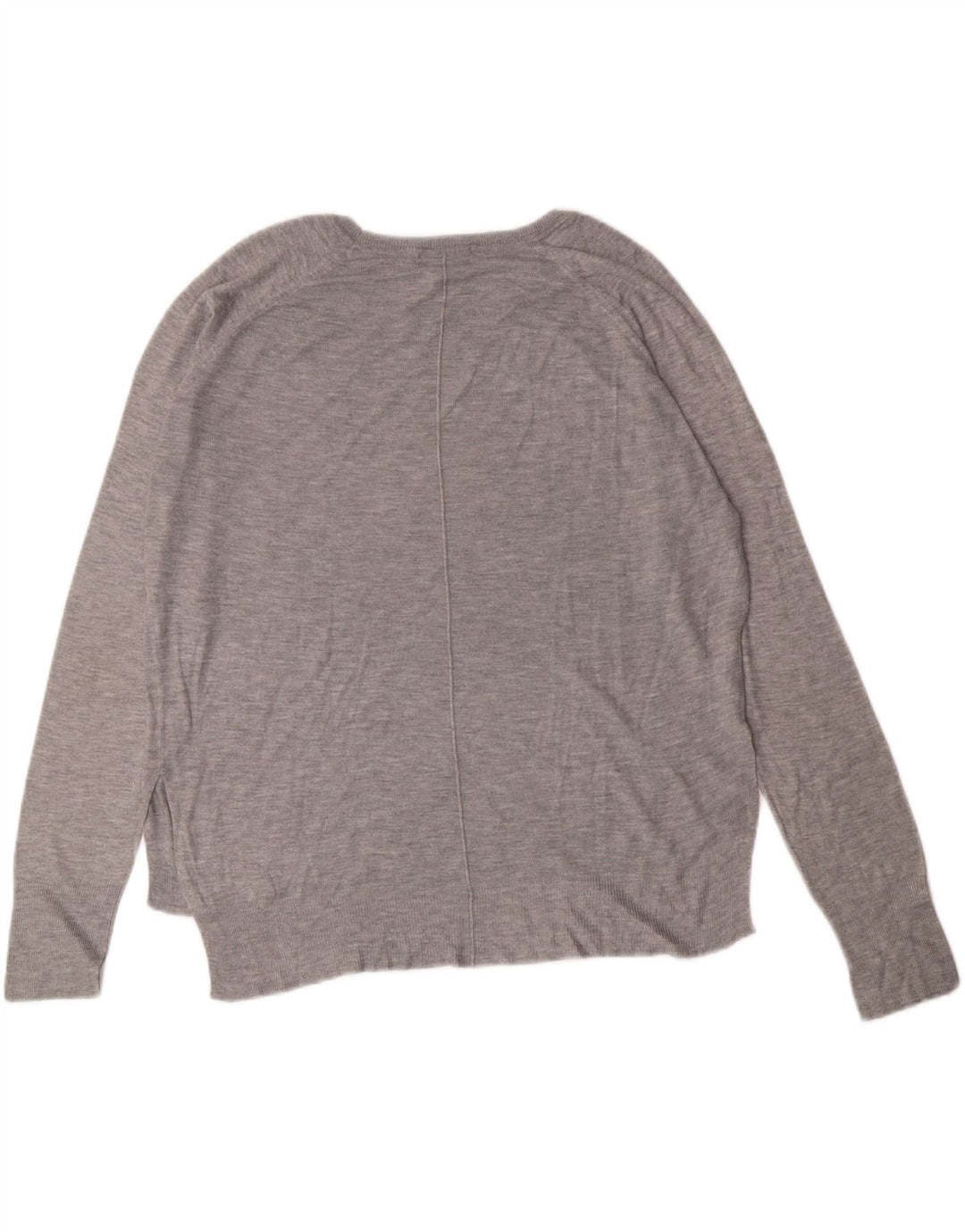 ZARA Womens Boat Neck Jumper Sweater UK 16 Large Grey Vintage Zara and Second-Hand Zara from Messina Hembry 