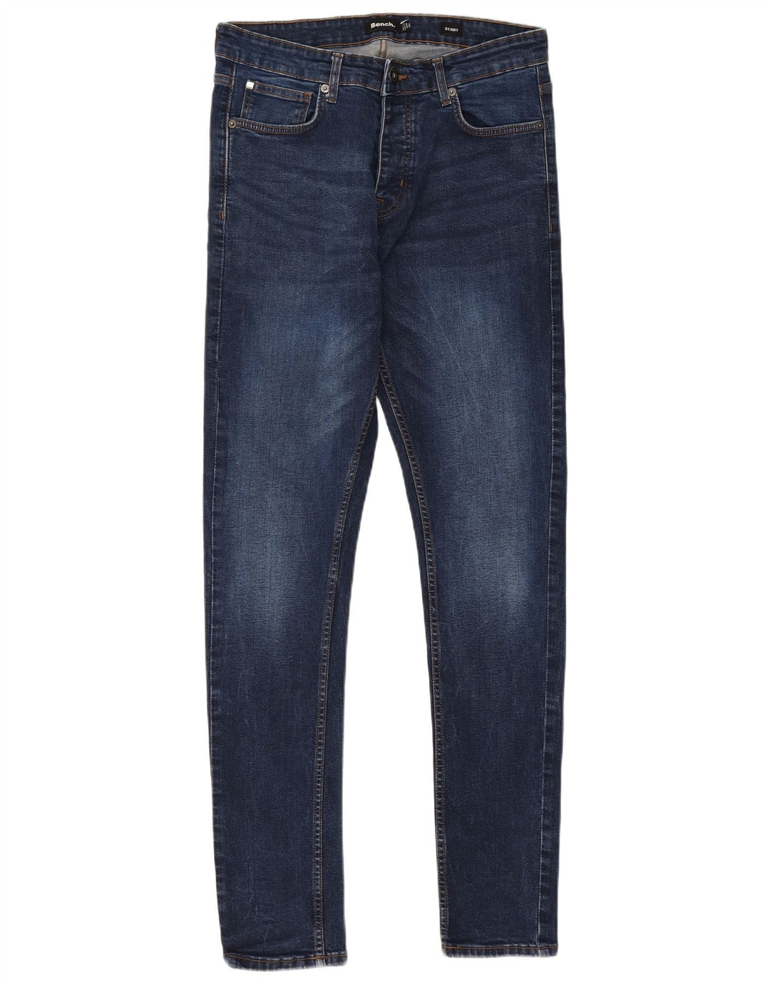 Bænk Herre Skinny Jeans W34 L34 Blå Bomuld