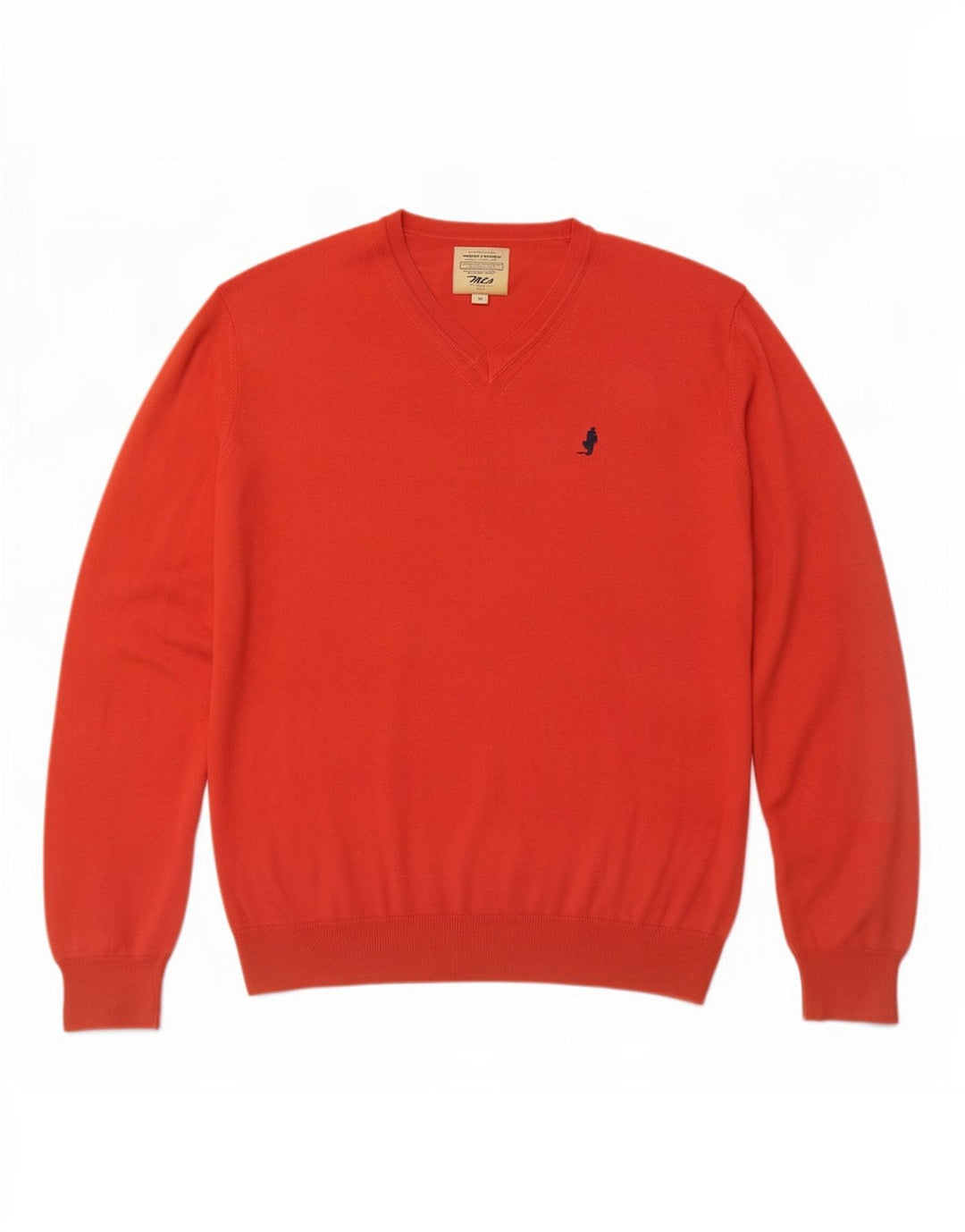 Marlboro Classics Herre V-hals sweater Medium Rød