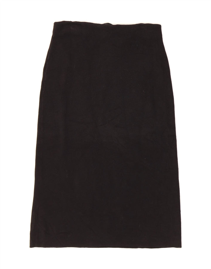 J. CREW Womens Maxi Skirt UK 14 Medium W32  Black Cotton Vintage J. Crew and Second-Hand J. Crew from Messina Hembry 