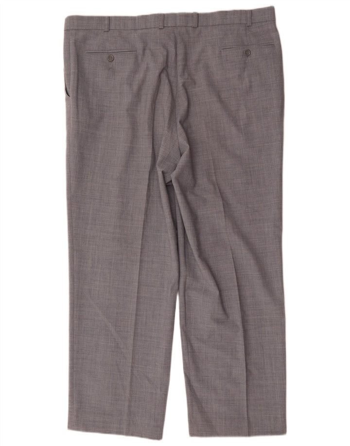 Marks & Spencer Straight Suit Bukser til mænd W40 L29 Grå polyester