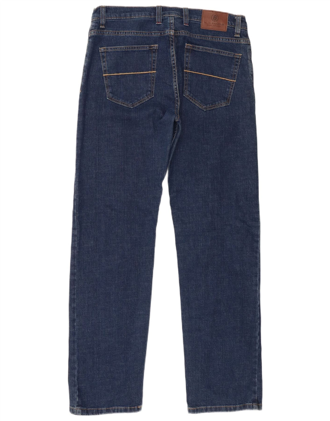 Marks & Spencer Herre Blue Harbor Straight Jeans W34 L33 Blue Cotton