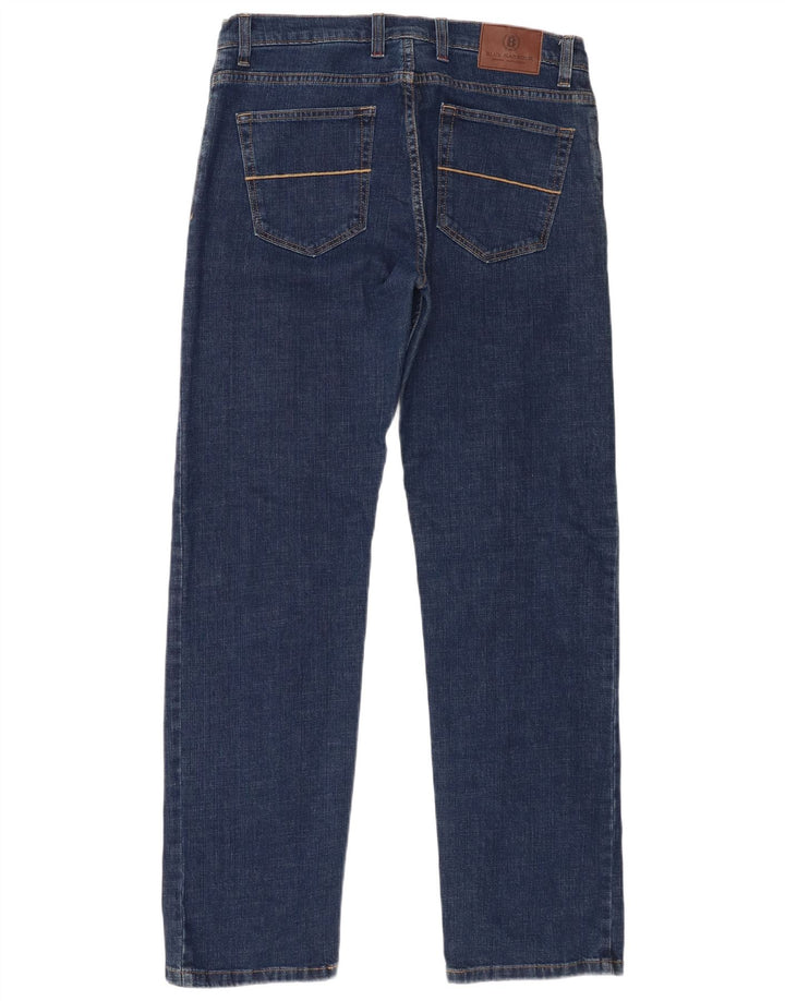 Marks & Spencer Herre Blue Harbor Straight Jeans W34 L33 Blue Cotton