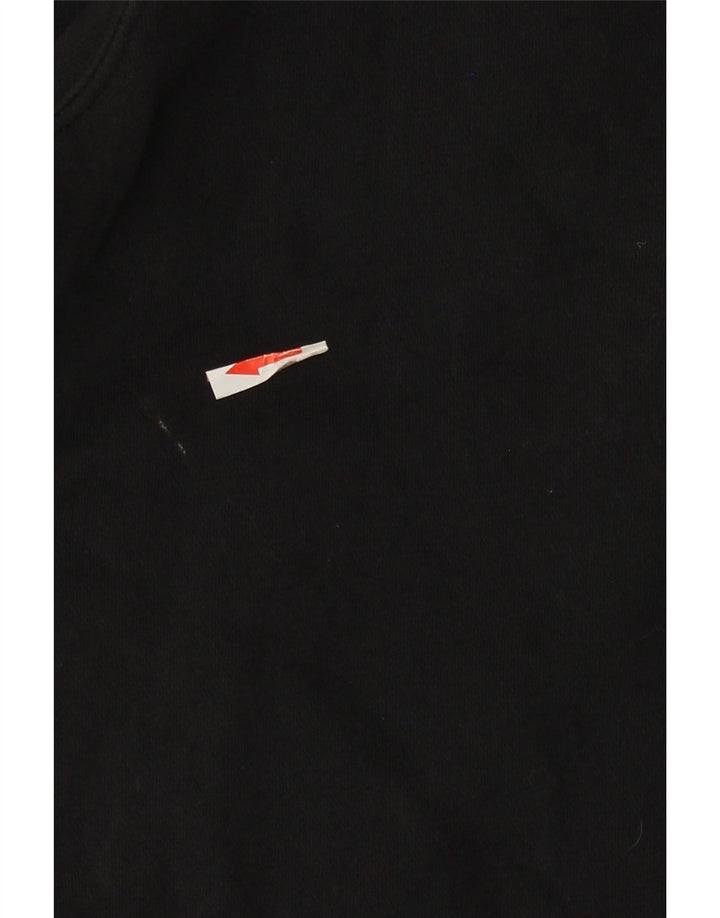 Nike Sweatshirt med lynlås til mænd mellem sort bomuld