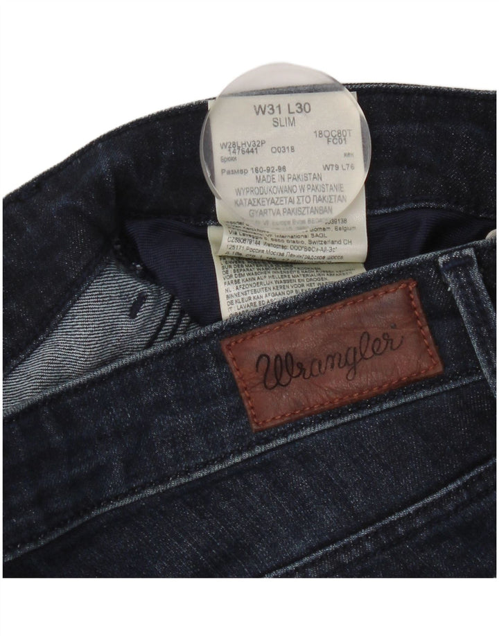 Wrangler Dame Slim Jeans W31 L30 Blå Bomuld
