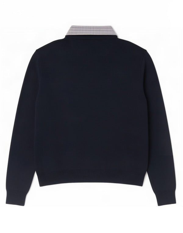 Pierre Cardin Herre V-hals sweater Stor marineblå akryl