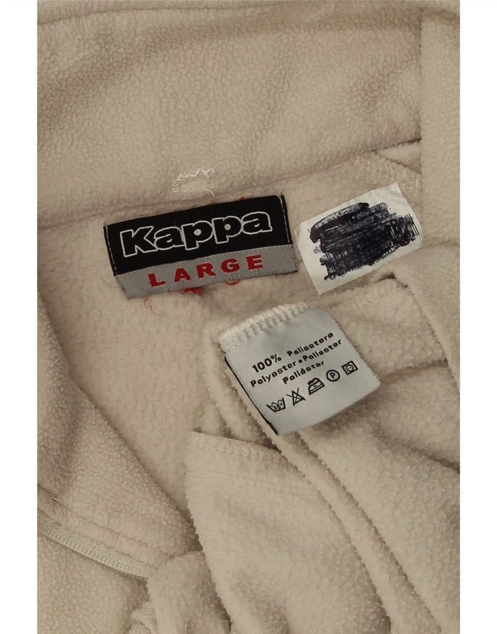 Kappa Herre Fleecejakke UK 40 Stor Beige Polyester