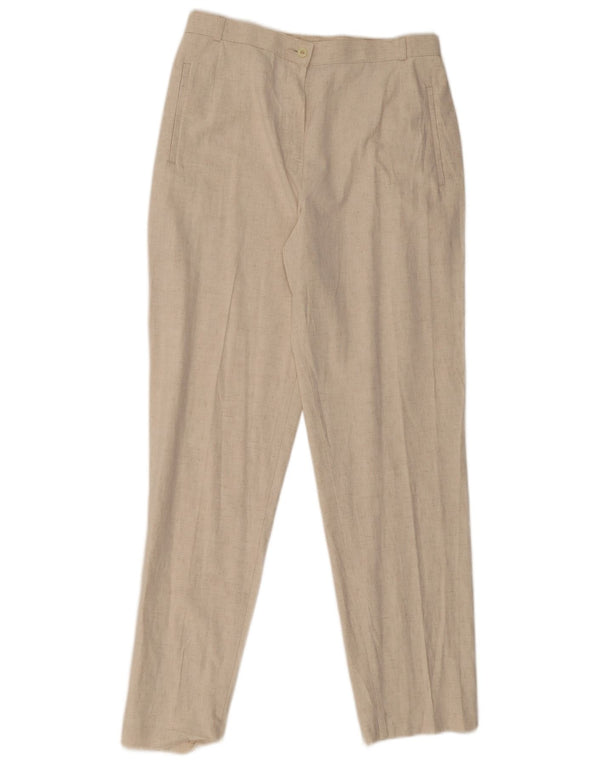 Marks & Spencer Chinobukser til kvinder UK 14 Medium W30 L30 Beige Flecked