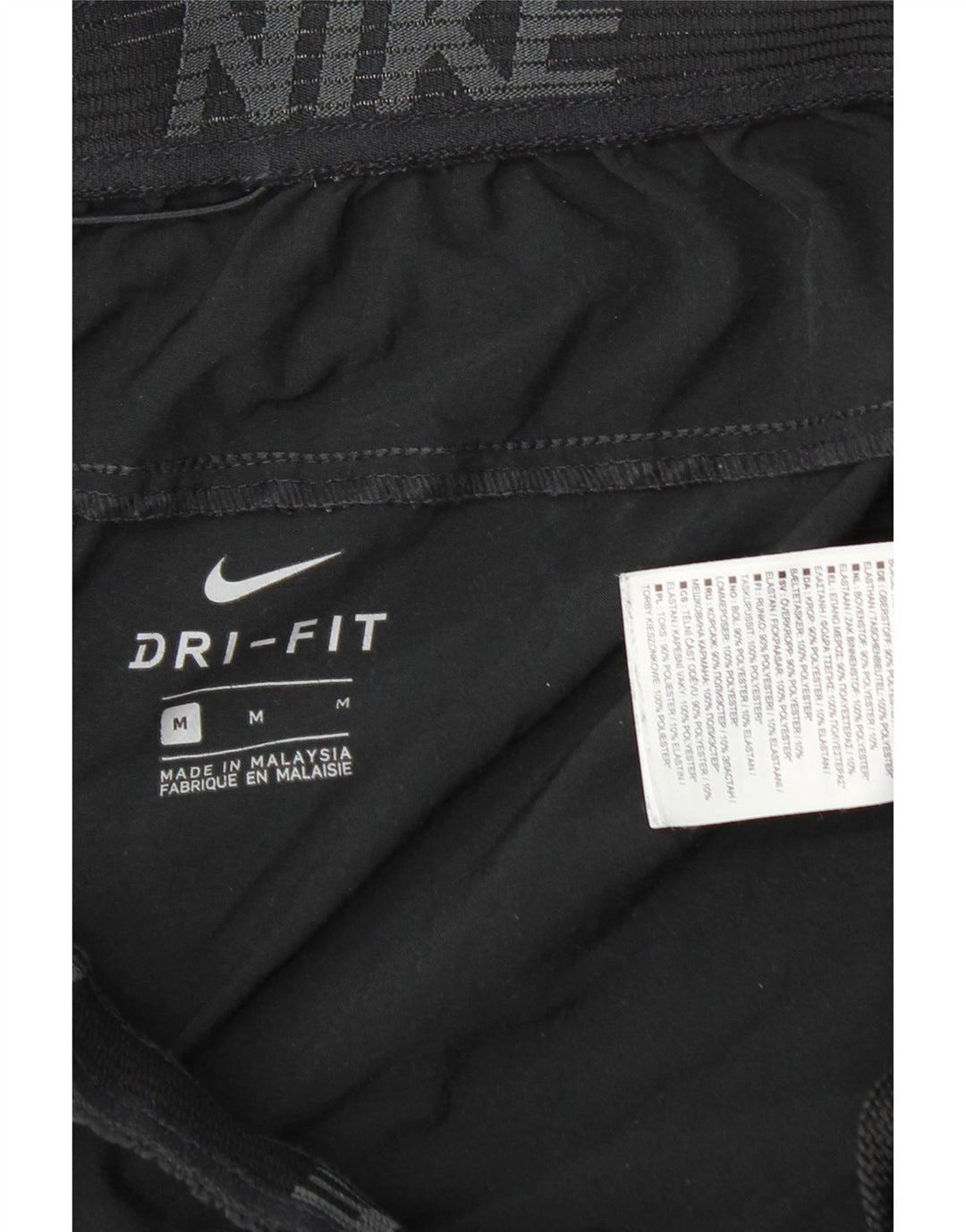 Nike Herre Dri Fit Sportshorts Medium Sort Colourblock Polyester