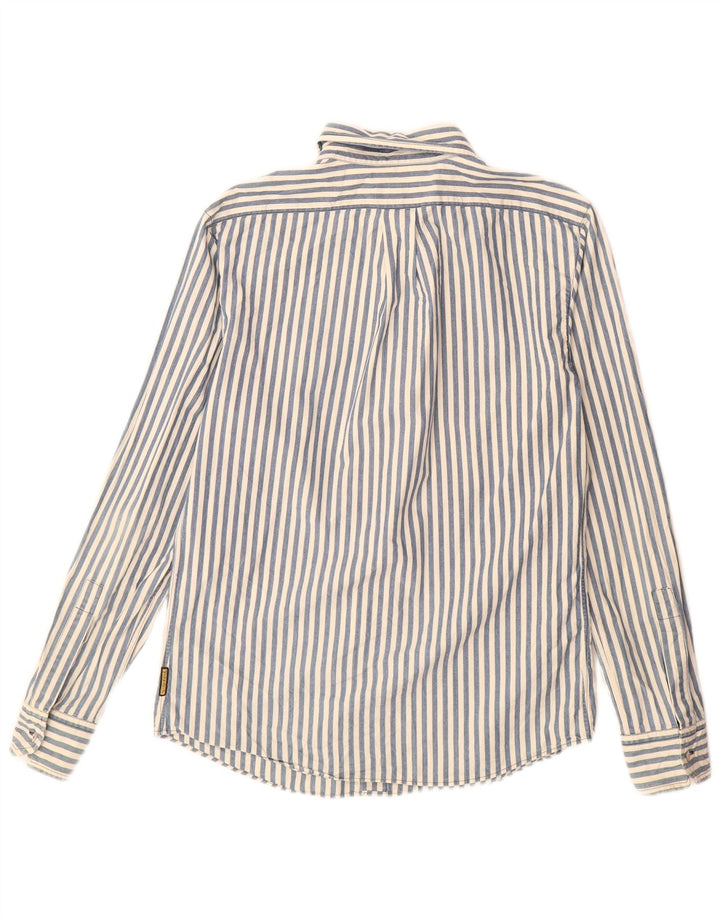 ARMANI JEANS Herreskjorte Medium Blue Pinstripe Bomuld