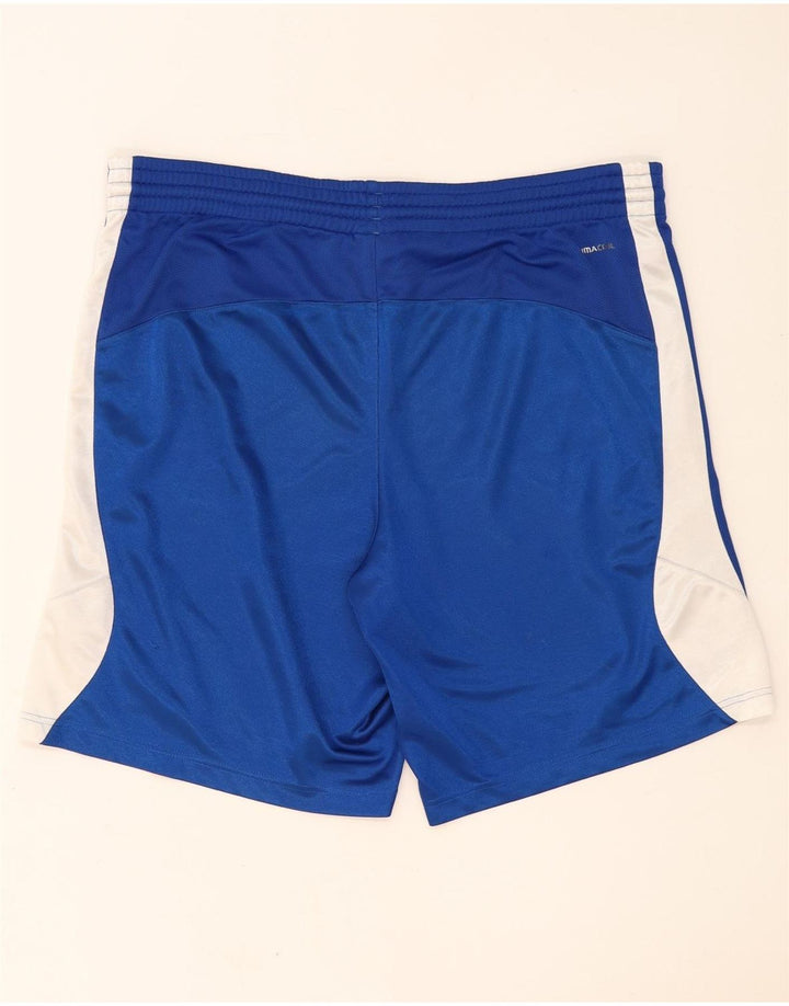 Adidas Herre Climalite Sportshorts Large Blue Colourblock Polyester