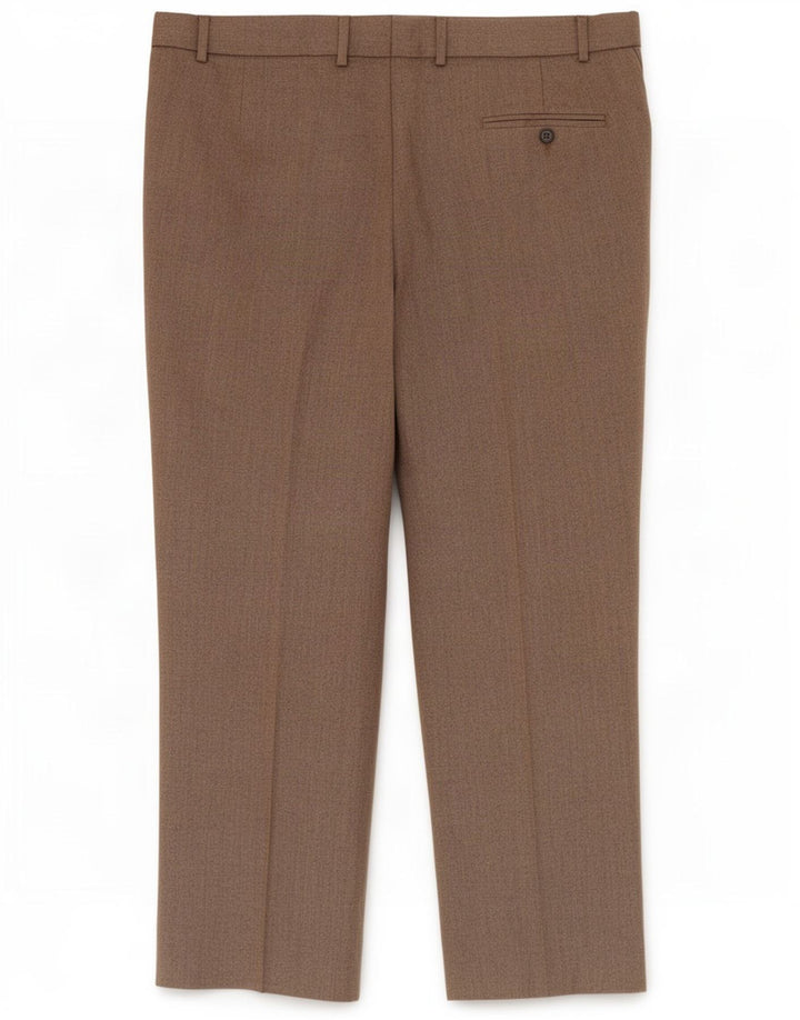 Marks & Spencer Herre Regular Fit Suit Bukser W40 L29 Beige Polyester