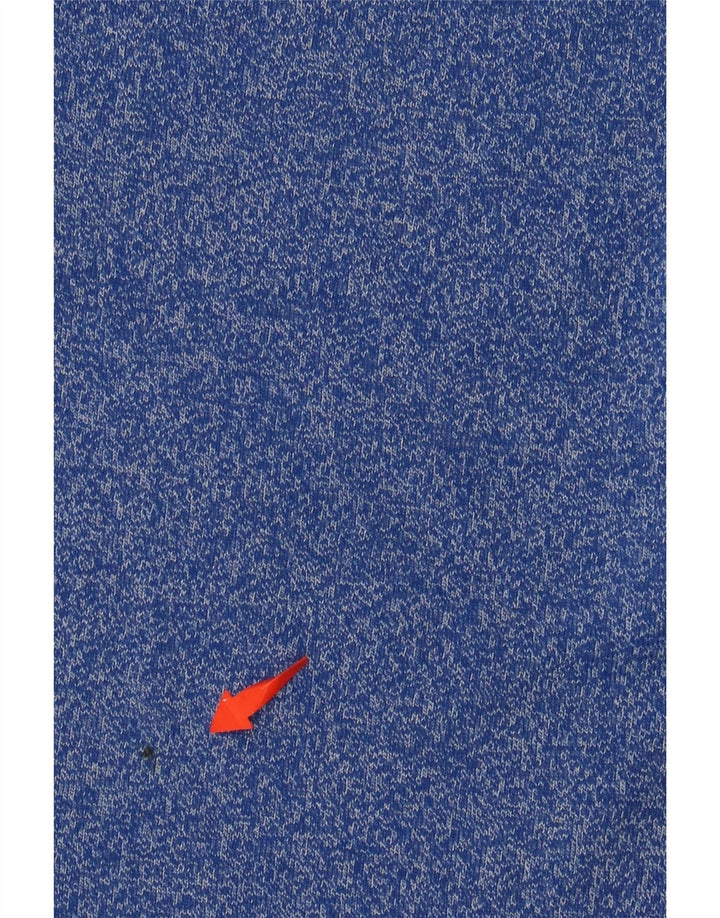 SUPERDRY Ægte grafisk T-shirt-top til mænd, lille blå flækket bomuld