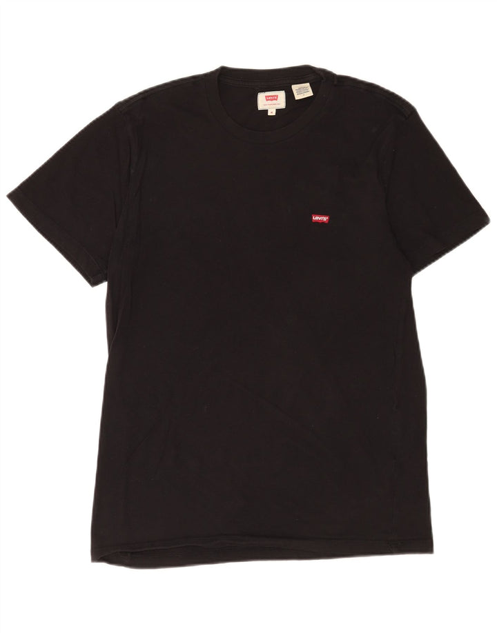 Levi's Herre T-Shirt Top Medium Sort Bomuld