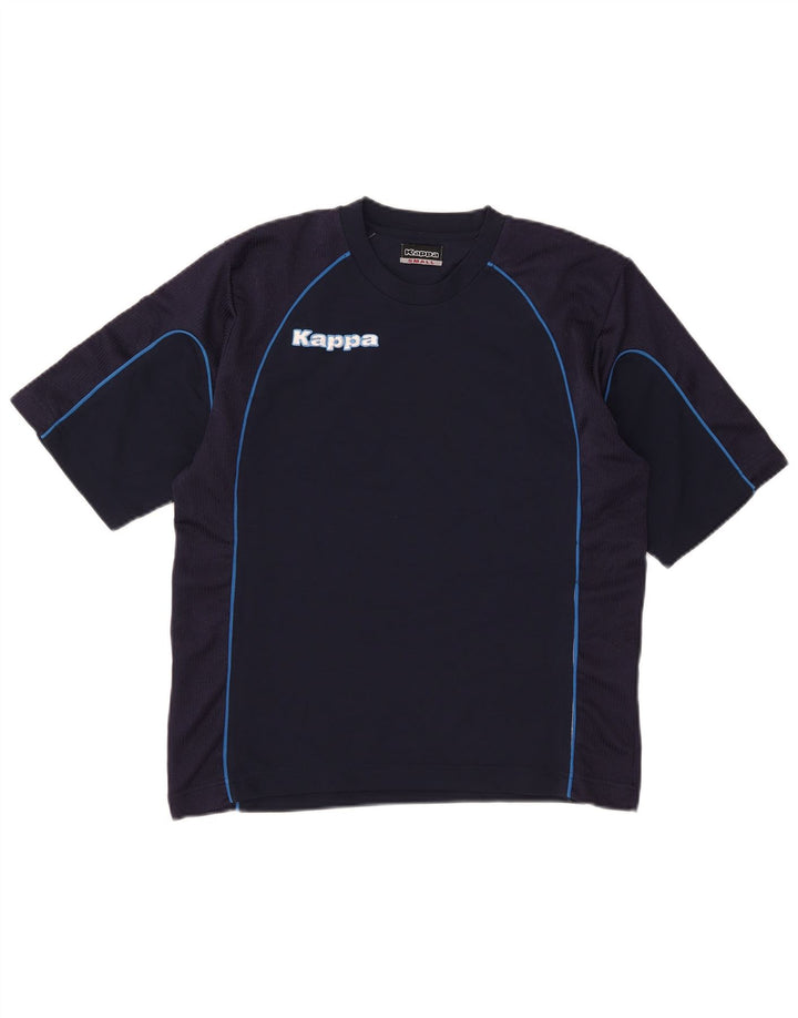 Kappa Herre grafisk T-shirt Top Lille marineblå polyester