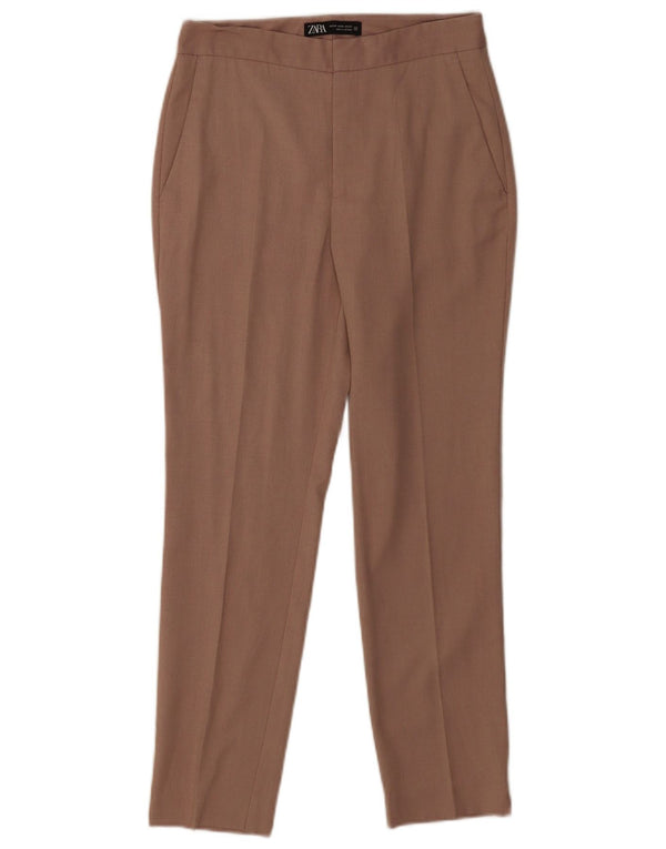 Zara Slim Chinobukser til kvinder EU 34 2XS W24 L25 Brun polyester