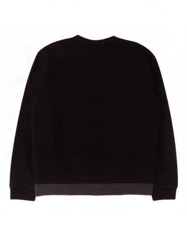 Lacoste Mens Graphic Sweatshirt Jumper Size 5 Large Black Colourblock