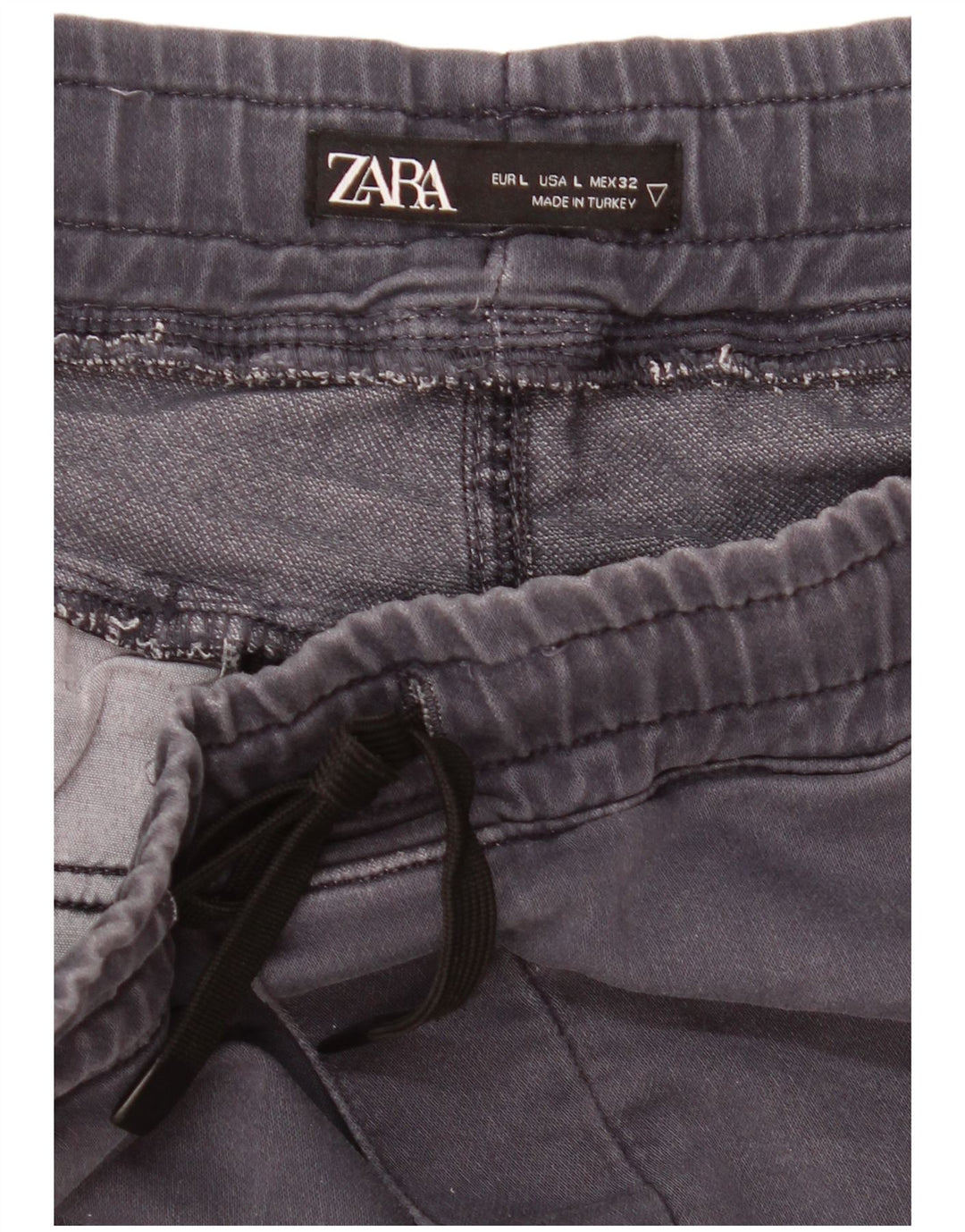 Zara Herre Chino Shorts Large W32 Marineblå