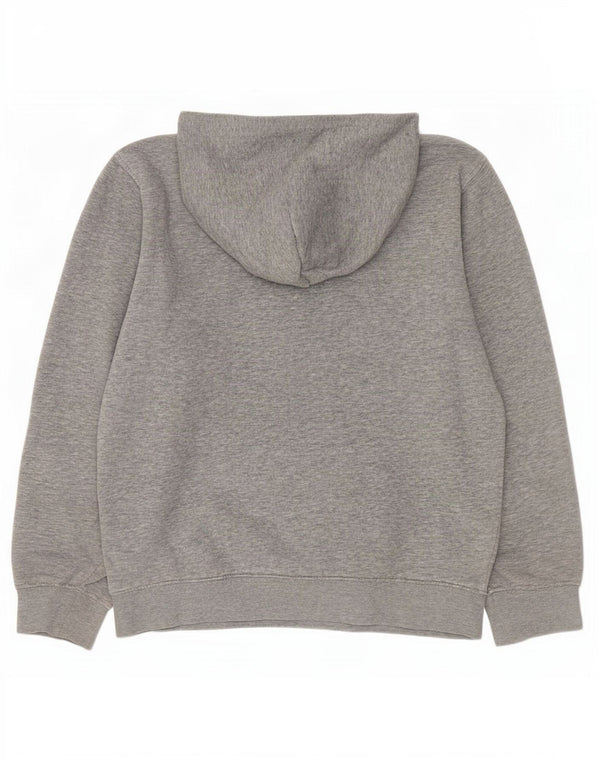 Champion Dame Grafisk Oversized Hoodie Jumper UK 10 Small Grey Flecked