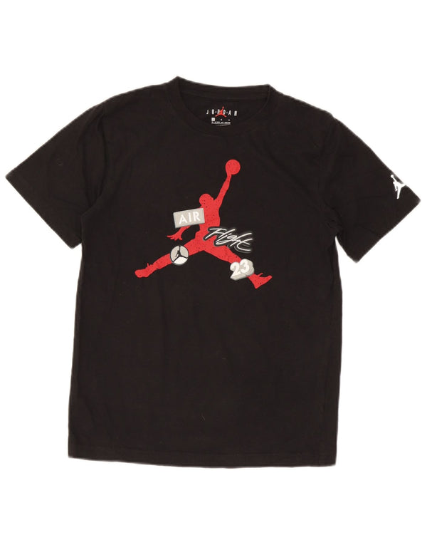 Jordan Boys Grafisk T-Shirt Top 12-13 År Stor Sort Bomuld