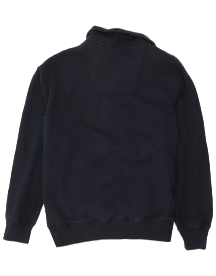 Nautica sweatshirt med lynlås til mænd, medium marineblå bomuld