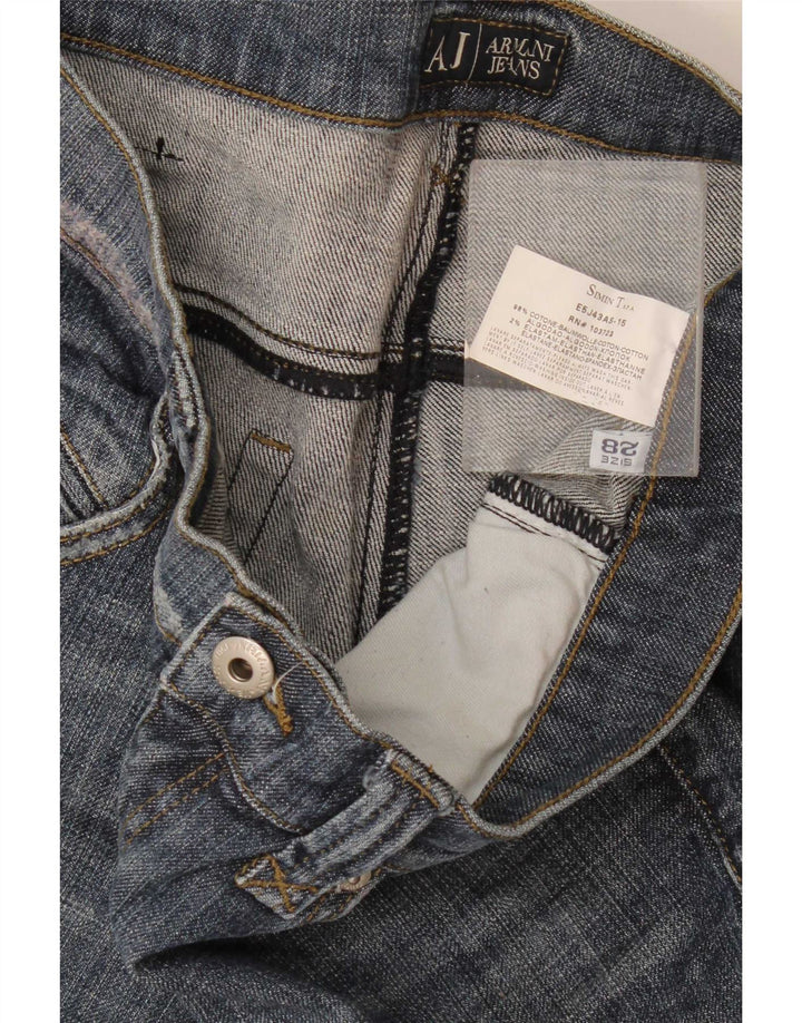 Armani Dame Capri Jeans W28 L22 Blå Bomuld